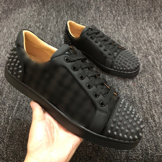 Leather Black Spikes